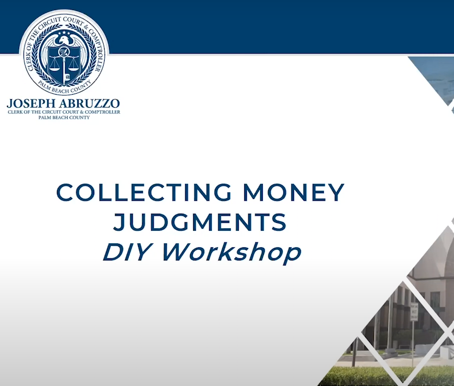 Collecting Money Judgments DIY Workshop