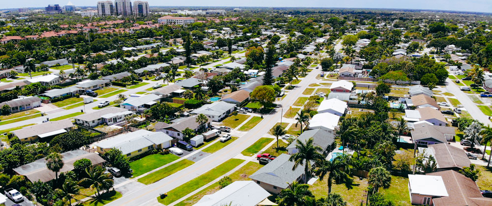 Houses from above.