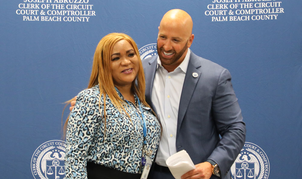 Loraine with Clerk Abruzzo