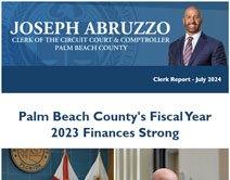 Thumbnail for the July 2024 Clerk Report